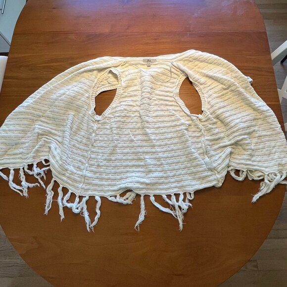 White Bass Cable Knit Cardigan with Fringes, Cable Knit Cardigan, Boho Cardigan - Picture 3 of 5